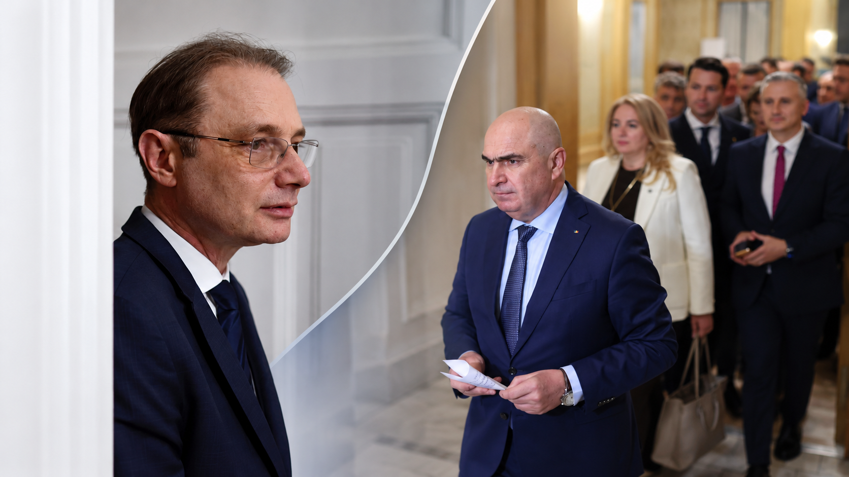 Ilie Bolojan și Luca Niculescu semnează un acord de susținere condiționat de bugetul de stat