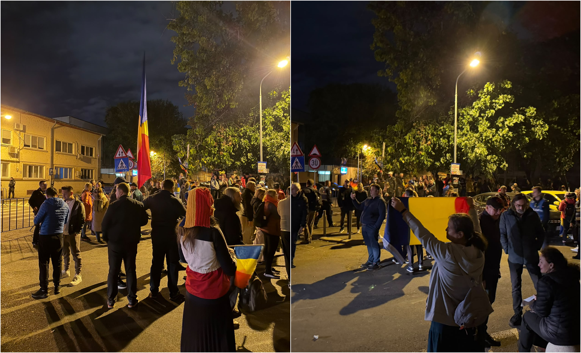 Manifestări continue în fața Arestului Central pentru eliberarea lui Călin Georgescu