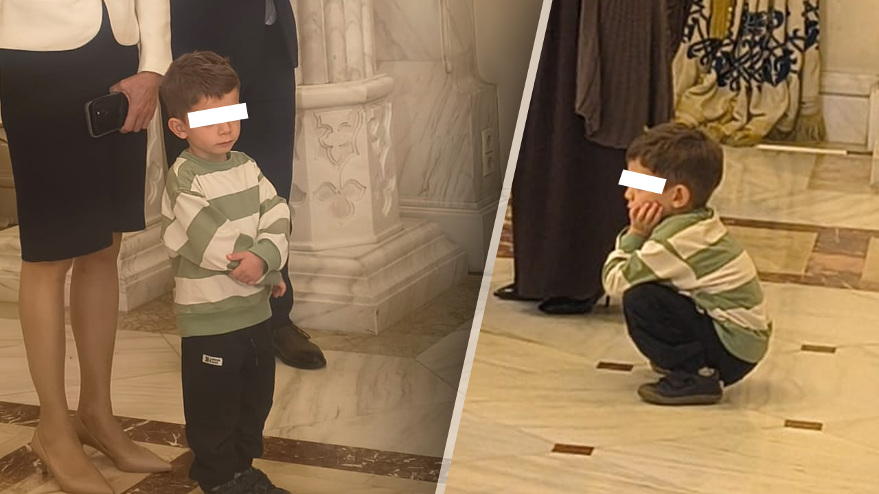 Antim, fiul președintelui Nicușor Dan, a fost surprins la ceremonia de depunere a jurământului Guvernului Niculescu