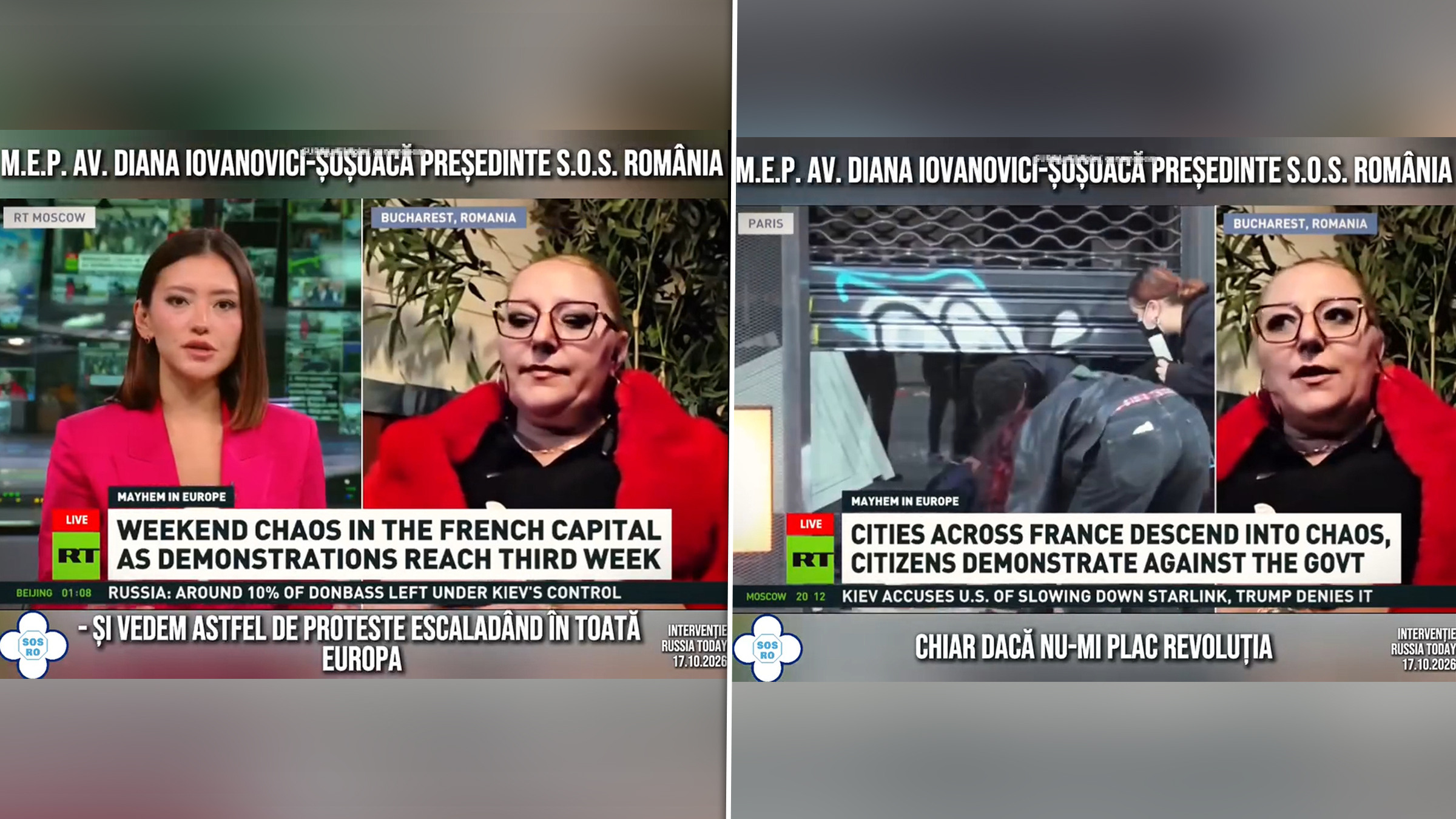 Diana Șoșoacă prezice dezintegrarea Uniunii Europene și critică violența jandarmilor