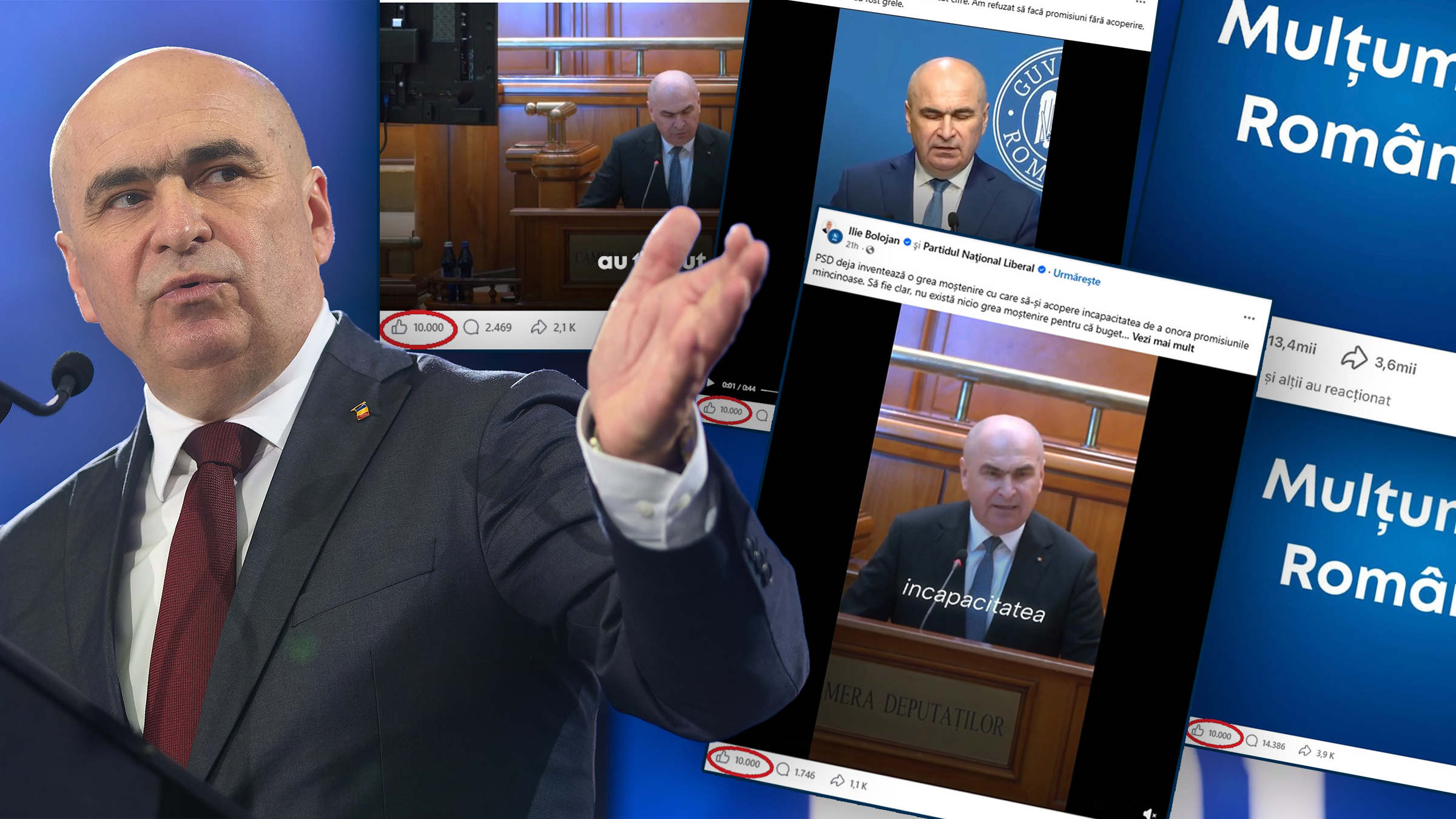Anomalii pe pagina de Facebook a lui Ilie Bolojan: scăderi masive de like-uri și suspiciuni de utilizare a boților