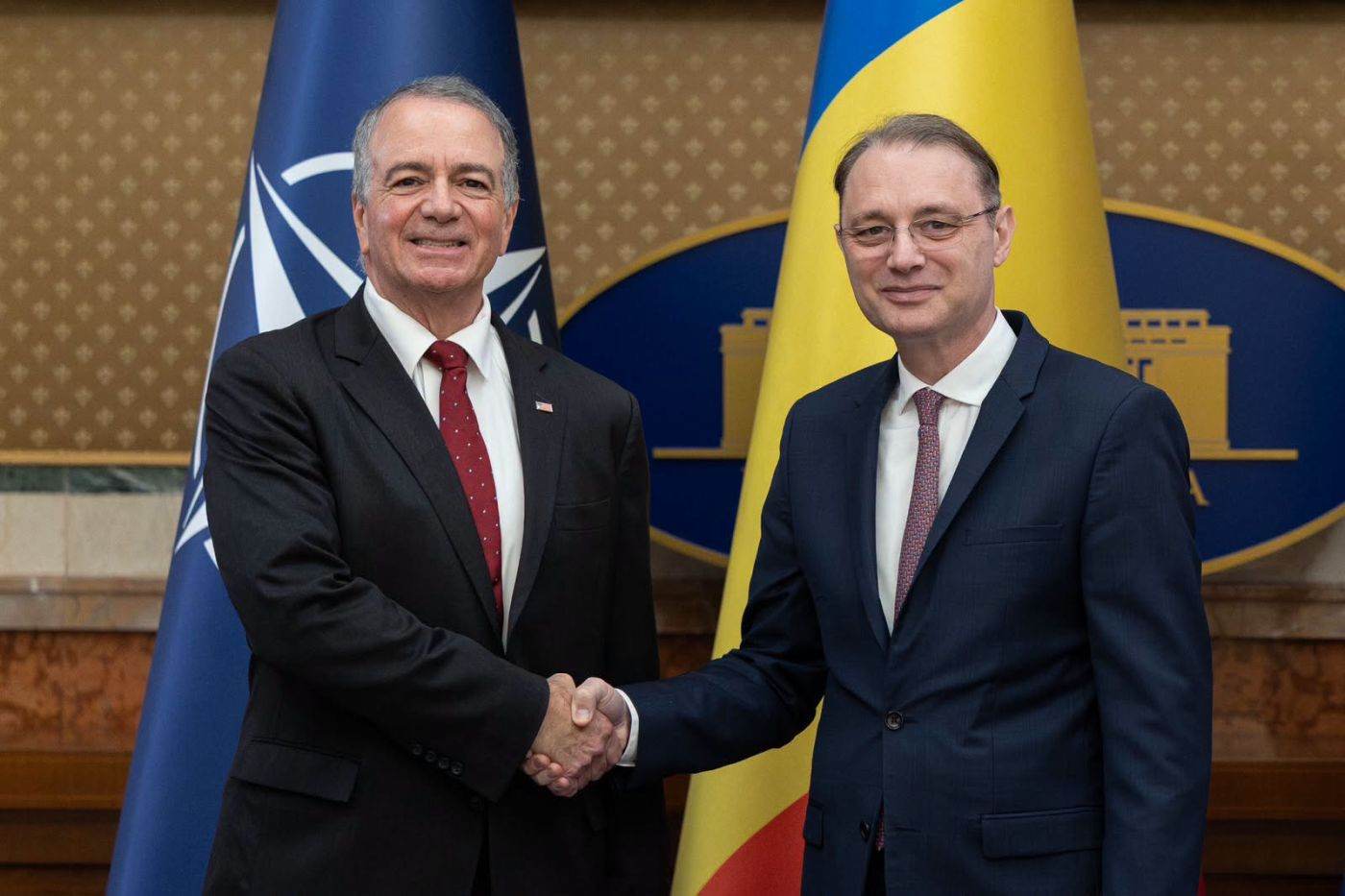 Luca Niculescu și ambasadorul SUA, Daryl Nirenberg, au discutat despre securitate și investiții în România