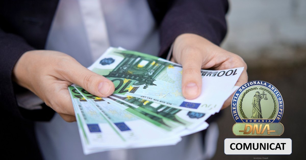 Inspector AFM reținut de DNA pentru luare de mită: a cerut 45.000 de lei pentru a reduce taxele unei firme
