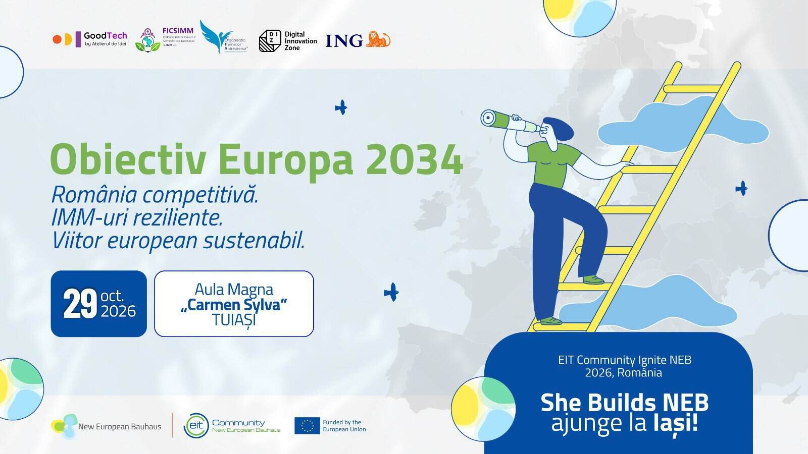 Dialog între antreprenorii din Nord-Est și instituțiile europene la Iași: viitorul fondurilor 2028-2034