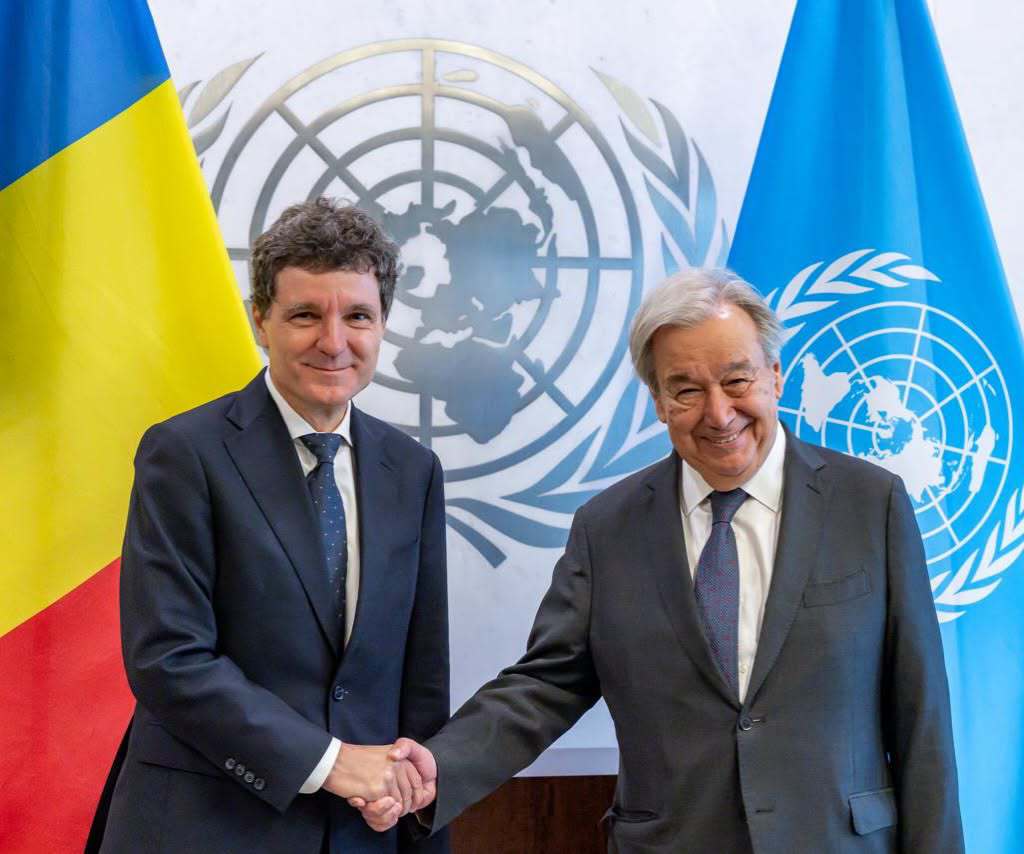 Nicușor Dan s-a întâlnit cu Secretarul General al ONU, Antonio Guterres, la sediul din New York