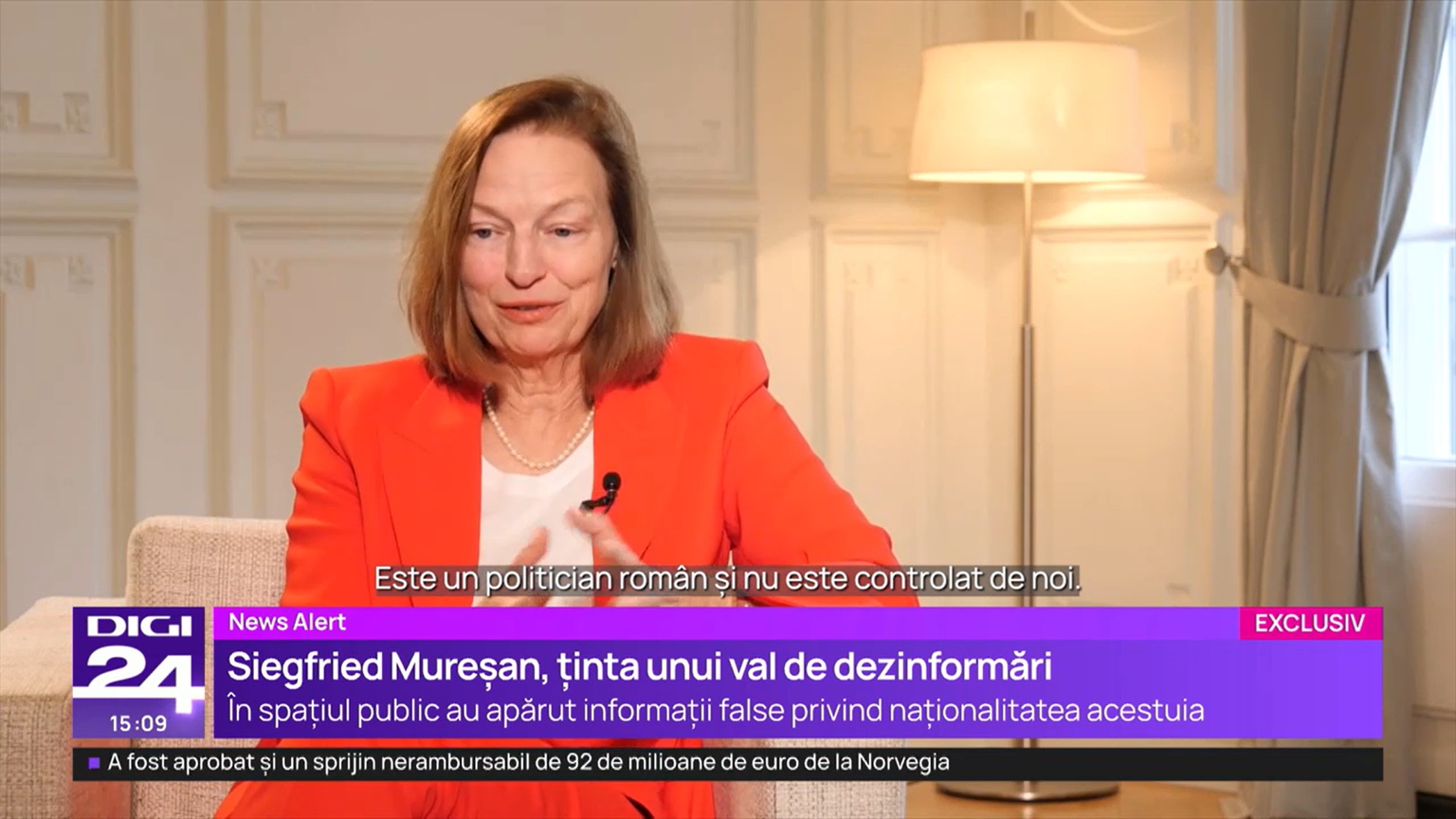 Ambasadoarea Germaniei respinge acuzațiile că Berlinul îl controlează pe Siegfried Mureșan