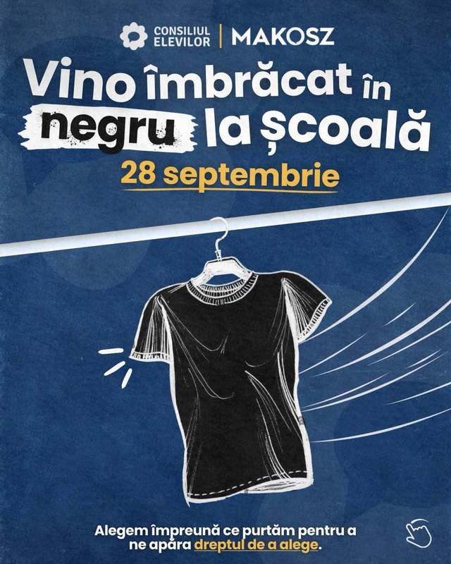 Protest de masă în școli: Elevii vor purta haine negre luni, în semn de opoziție la uniformele obligatorii