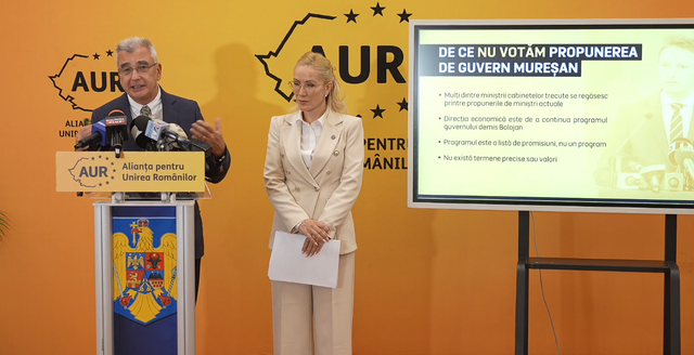 AUR refuză votul pentru Guvernul Siegfried Mureșan: sunt prevederi periculoase și lipsă de date