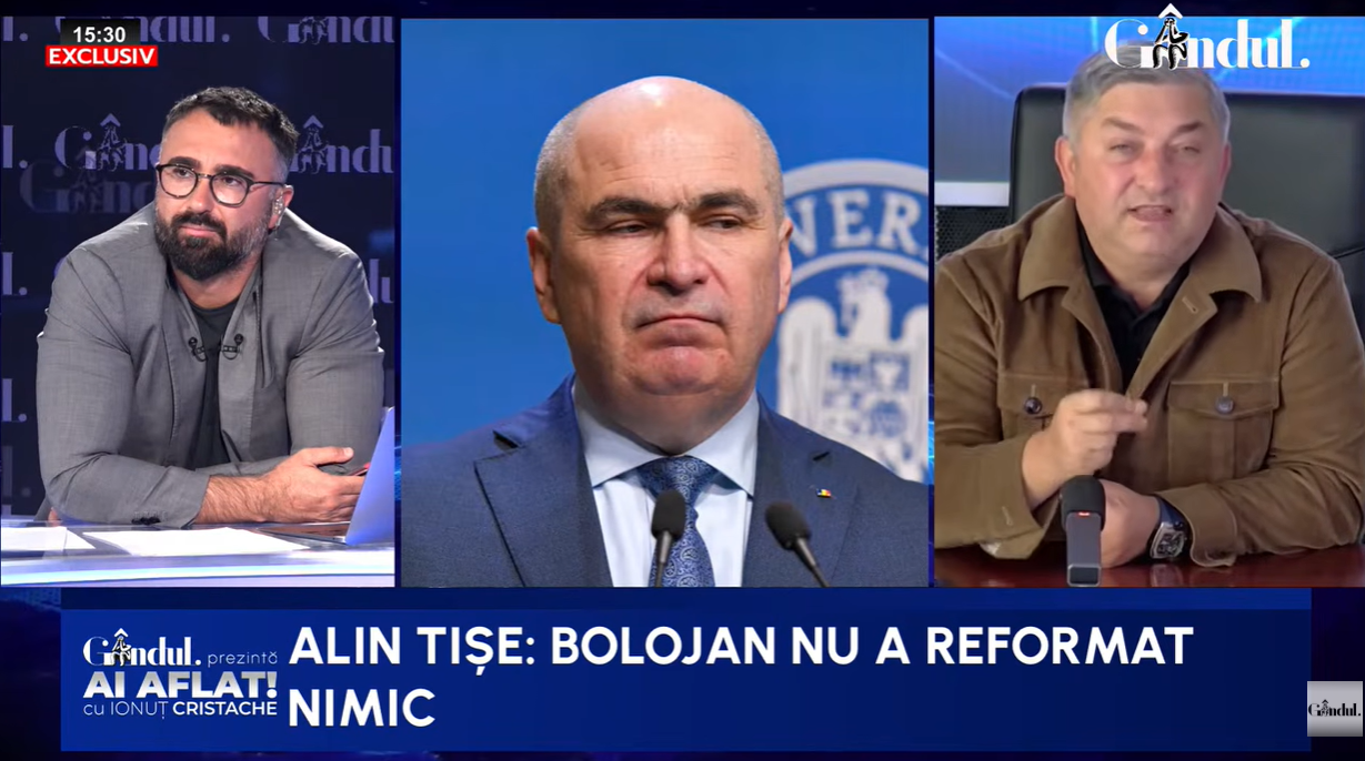 Alin Tișe cere demisia lui Ilie Bolojan din conducerea PNL în cazul eșecului guvernului Mureșan