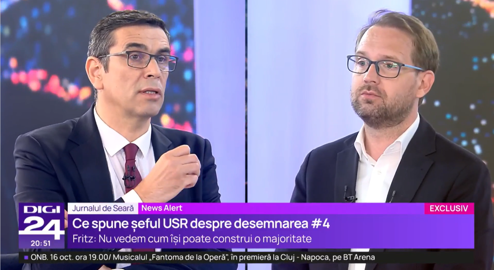 Dominic Fritz: USR nu va vota Guvernul condus de Luca Niculescu dacă PSD va controla ministerele