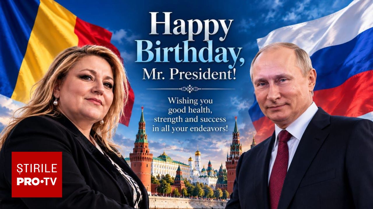 Diana Șoșoacă a transmis o urare generată cu inteligența artificială pentru ziua de naștere a lui Vladimir Putin
