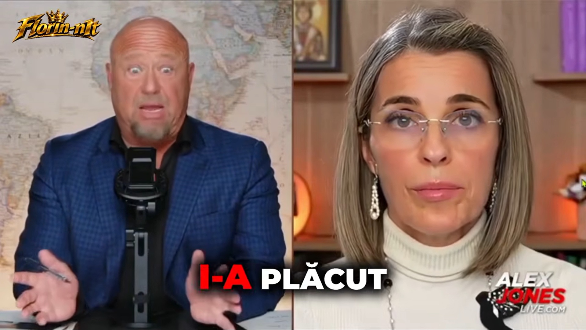 Cristela Georgescu a difuzat informații false despre arestarea soțului ei către influencerul american Alex Jones